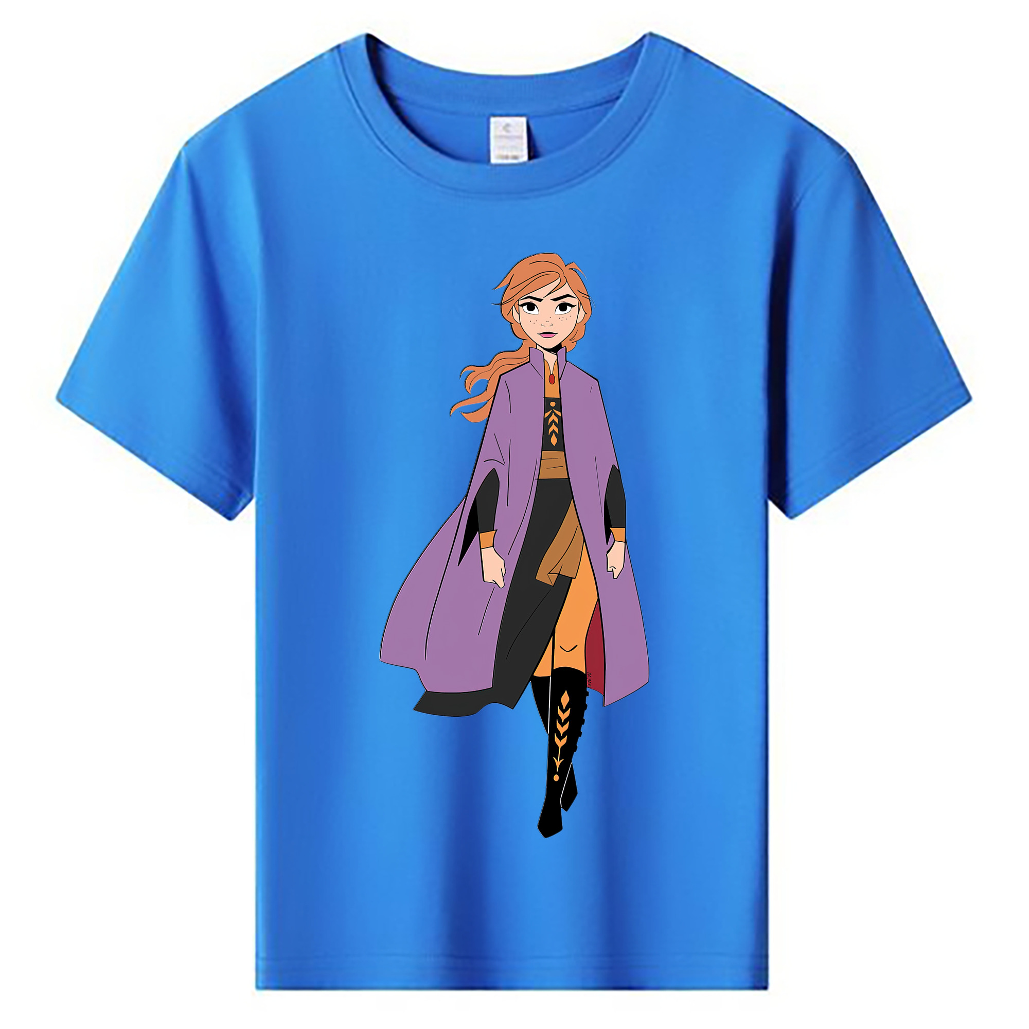 （画像用） アナと雪の女王 アンナ エルサ Frozen Anna Elsa 綿100％キッズTシャツ（フロントプリント）